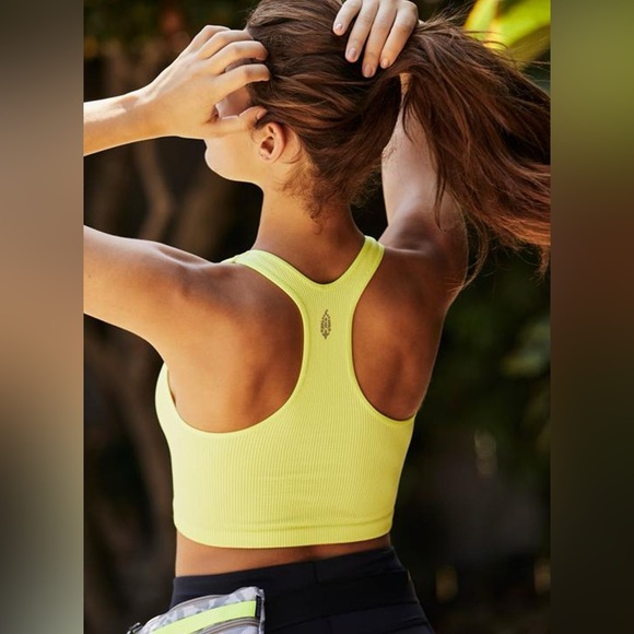 FP Movement by Free People NWT Free Throw Crop Top in Zesty Lime Women Size XL - Picture 3 of 7
